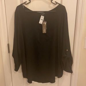 Black Blouse W/ Pocket